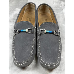 Riomar Men's Deck Driver Loafer in Size 10 in The Stingray/Gray Suede